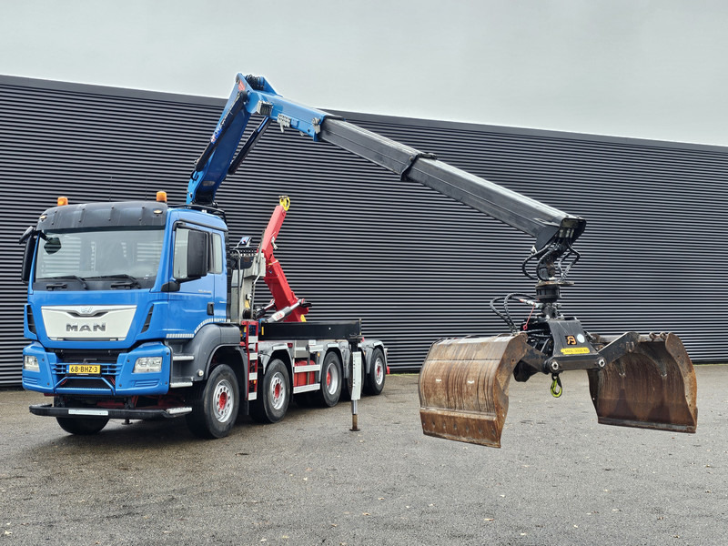 MAN TGS 47.440 BBL / 10X4 HOOKLIFT + Z CRANE - Camión multibasculante, Camión grúa: foto 2 MAN TGS 47.440 BBL / 10X4 HOOKLIFT + Z CRANE - Camión multibasculante, Camión grúa: foto 2