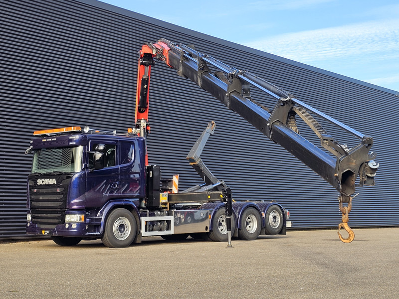 Scania G490 8x4*4 / PALFINGER CRANE + HOOKLIFT - Camión multibasculante, Camión grúa: foto 3 Scania G490 8x4*4 / PALFINGER CRANE + HOOKLIFT - Camión multibasculante, Camión grúa: foto 3