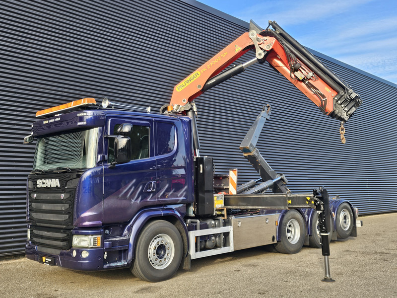 Scania G490 8x4*4 / PALFINGER CRANE + HOOKLIFT - Camión multibasculante, Camión grúa: foto 4 Scania G490 8x4*4 / PALFINGER CRANE + HOOKLIFT - Camión multibasculante, Camión grúa: foto 4
