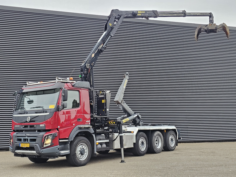 Volvo FMX 420 / 8x2 / PALFINGER EPSILON + HOOKLIFT - Camión multibasculante, Camión grúa: foto 1 Volvo FMX 420 / 8x2 / PALFINGER EPSILON + HOOKLIFT - Camión multibasculante, Camión grúa: foto 1
