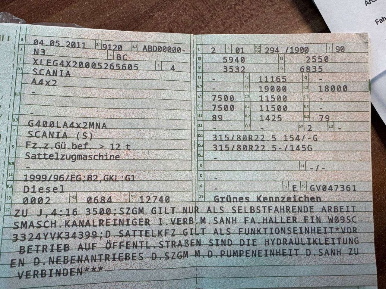 Scania G 400 Retarder & Kipphydraulik - Cabeza tractora: foto 2 Scania G 400 Retarder & Kipphydraulik - Cabeza tractora: foto 2