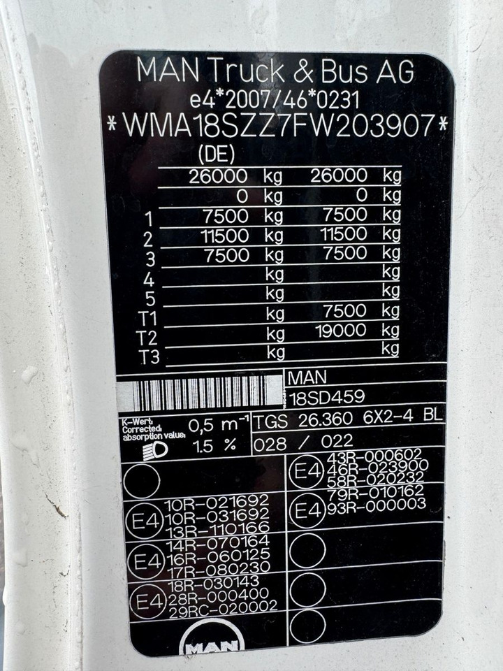 Leasing para  MAN 26.360 TGS Pafinger PK12002 Glaskipper 2 Trennw. MAN 26.360 TGS Pafinger PK12002 Glaskipper 2 Trennw.: foto 16