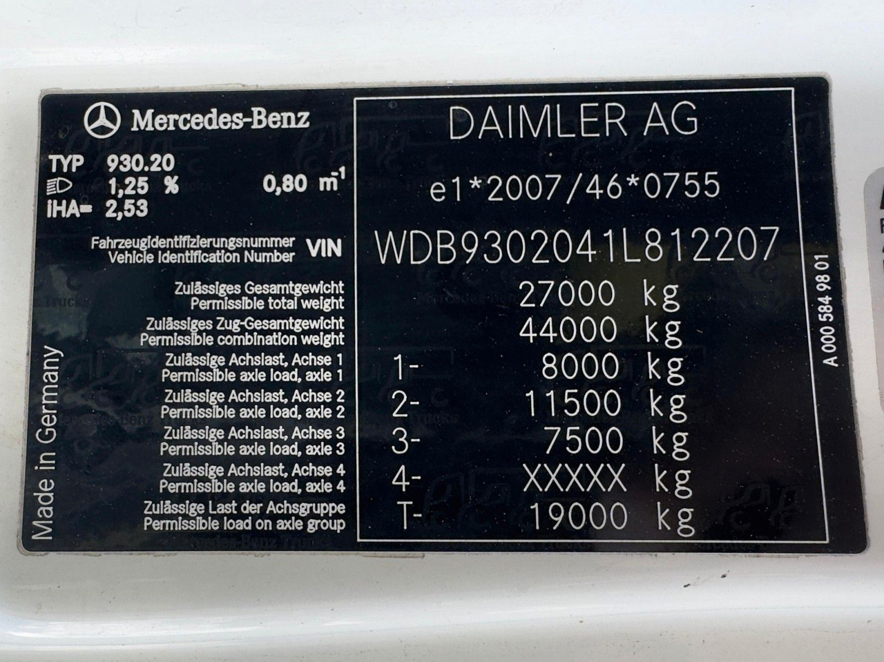 Camión grúa Mercedes-Benz 2541 6x2 ARK Meiller 20.65 | ATLA 120.2E mit 5&6: foto 16