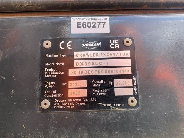Doosan DX300LC-7 - Excavadora de cadenas: foto 5 Doosan DX300LC-7 - Excavadora de cadenas: foto 5