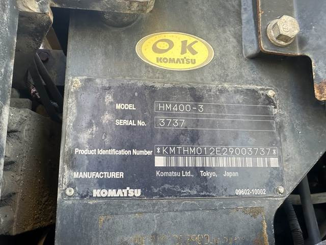Komatsu HM400-3 - Dúmper articulado: foto 5 Komatsu HM400-3 - Dúmper articulado: foto 5