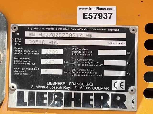 Liebherr R954C HDV - Excavadora de demolición: foto 5 Liebherr R954C HDV - Excavadora de demolición: foto 5