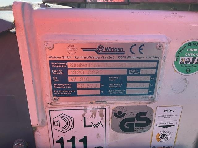 Wirtgen W210 - Fresadora en frío: foto 5 Wirtgen W210 - Fresadora en frío: foto 5