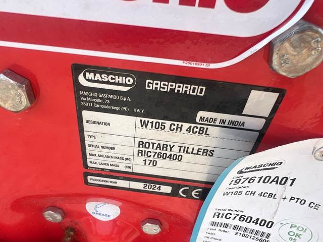 Maschio Gaspardo W105 CH 4CBL - Rotocultivador: foto 5 Maschio Gaspardo W105 CH 4CBL - Rotocultivador: foto 5
