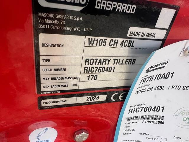Rotocultivador Maschio Gaspardo W105 CH 4CBL: foto 6