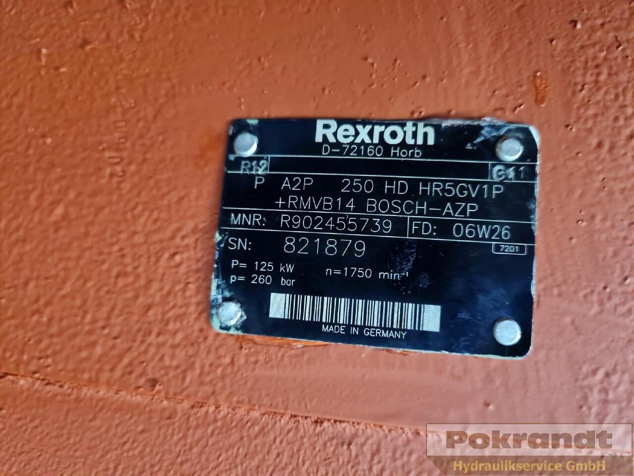 A2P250HD HR5GV1P + RMVB14 - Bomba hidráulica: foto 5 A2P250HD HR5GV1P + RMVB14 - Bomba hidráulica: foto 5