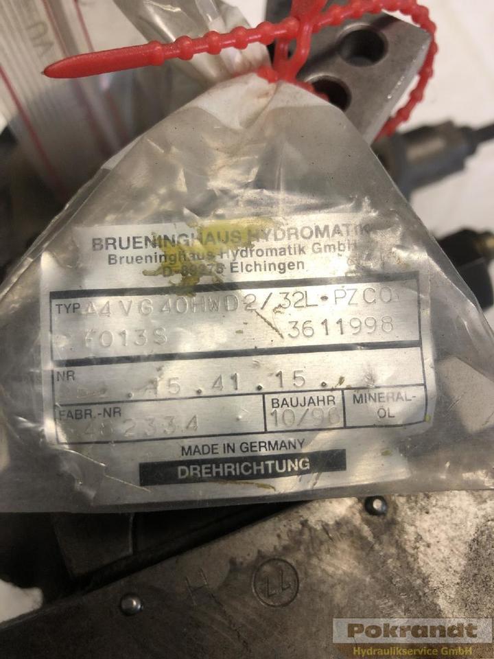 Rexroth Bosch A4VG40HWD2 32L PZC02F013S - Bomba hidráulica: foto 2 Rexroth Bosch A4VG40HWD2 32L PZC02F013S - Bomba hidráulica: foto 2