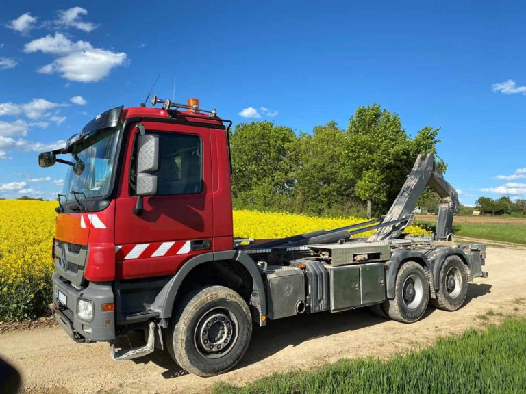 Mercedes Benz 3346 – 6×4 – Hook lift truck / Abrollkipper - Camión multibasculante: foto 1 Mercedes Benz 3346 – 6×4 – Hook lift truck / Abrollkipper - Camión multibasculante: foto 1