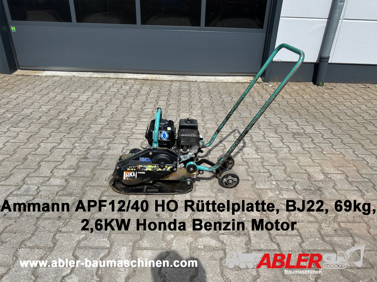 Ammann APF12/40 Rüttelplatte 69 kg - Plancha reversible: foto 1 Ammann APF12/40 Rüttelplatte 69 kg - Plancha reversible: foto 1