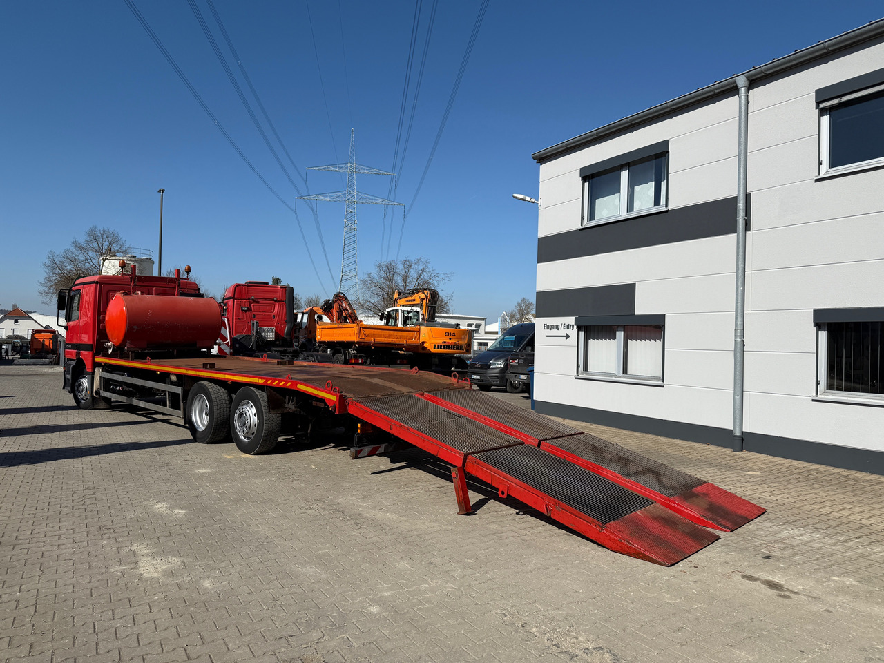 Camión Mercedes-Benz 2540 Actros MP1 Baumaschinentrnasporter: foto 8