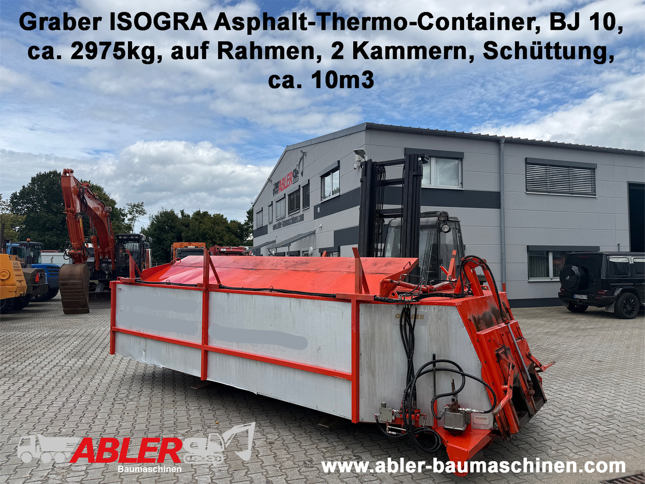 Carrocería intercambiable/ Contenedor, Construcción de carreteras Graber ISOGRA Asphalt Thermo Container: foto 1
