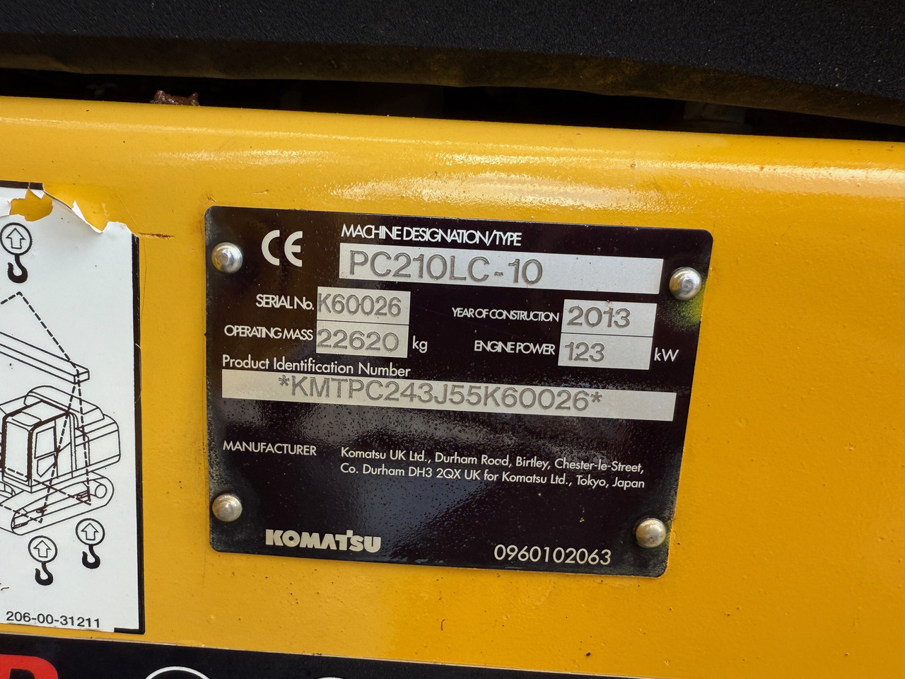 Excavadora Komatsu PC210 LC-10 Kettenbagger MS21 Kamera: foto 15