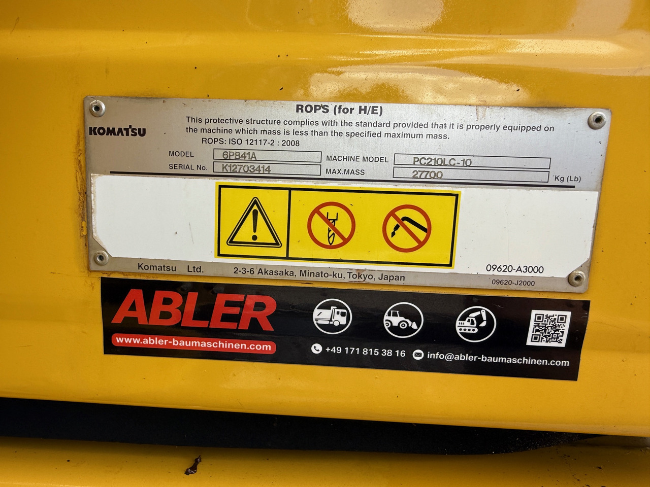 Excavadora Komatsu PC210 LC-10 Kettenbagger MS21 Kamera: foto 14