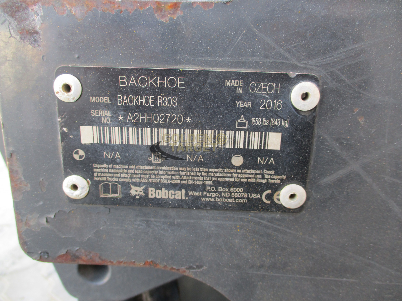 BOBCAT Skid Steer R30S Backhoe Attachment - Cazo cargador para Minicargadora: foto 5 BOBCAT Skid Steer R30S Backhoe Attachment - Cazo cargador para Minicargadora: foto 5