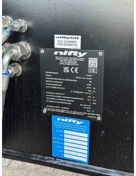 Plataforma articulada nuevo Niftylift HR 21 D 4x4: foto 16 Plataforma articulada nuevo Niftylift HR 21 D 4x4: foto 16