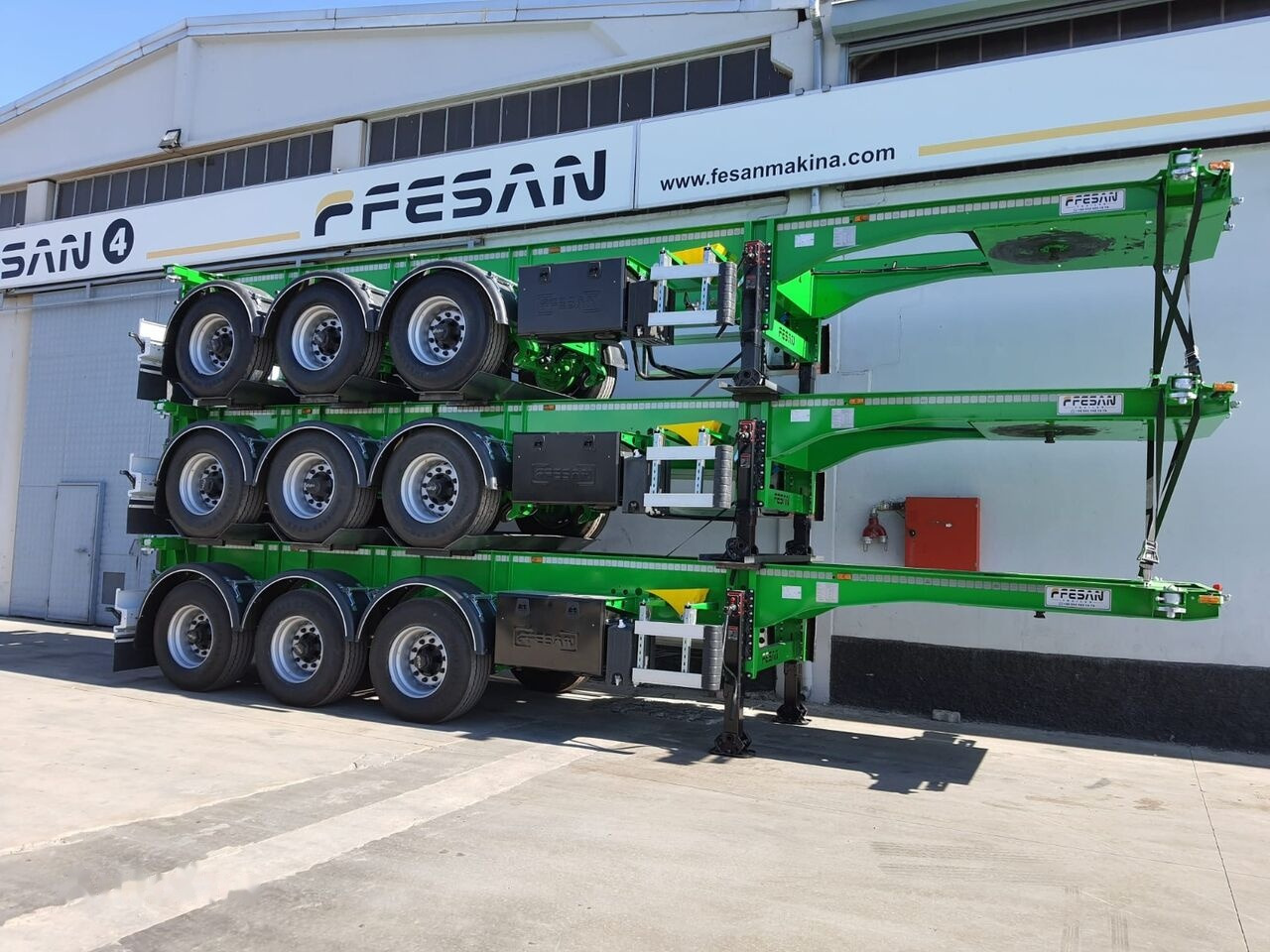 Semirremolque portacontenedore/ Intercambiable para transporte de contenedores nuevo Fesan CONTAINER CARRIER CHASSIS 20 FEET, 30 FEET, 40 FEET, 40 FEET HC: foto 6