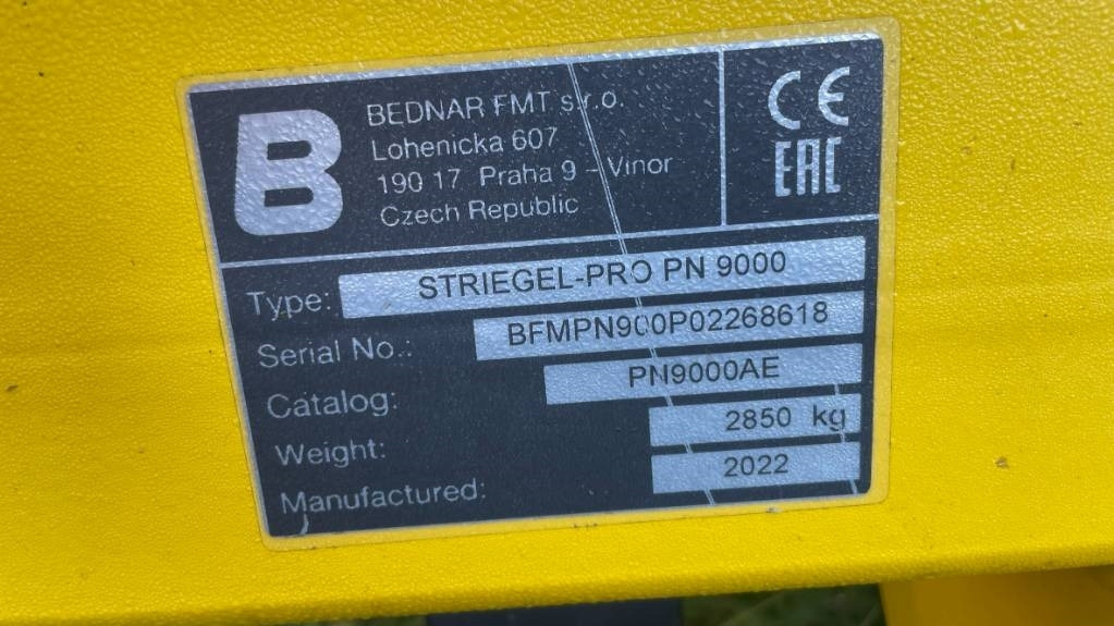 Bednar Striegel PRO PN 9000 - Grada de púas: foto 2 Bednar Striegel PRO PN 9000 - Grada de púas: foto 2