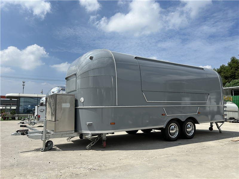 Burger Food Truck Grey Airstream Food Trailer=,Coffee Trailer - Remolque venta ambulante: foto 1 Burger Food Truck Grey Airstream Food Trailer=,Coffee Trailer - Remolque venta ambulante: foto 1