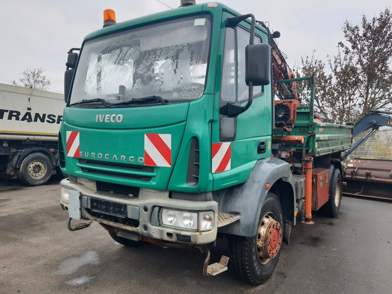 Iveco ML140E18 Dreiseitenkipper 4x4 mit Kran+Greifere - Camión volquete: foto 1 Iveco ML140E18 Dreiseitenkipper 4x4 mit Kran+Greifere - Camión volquete: foto 1