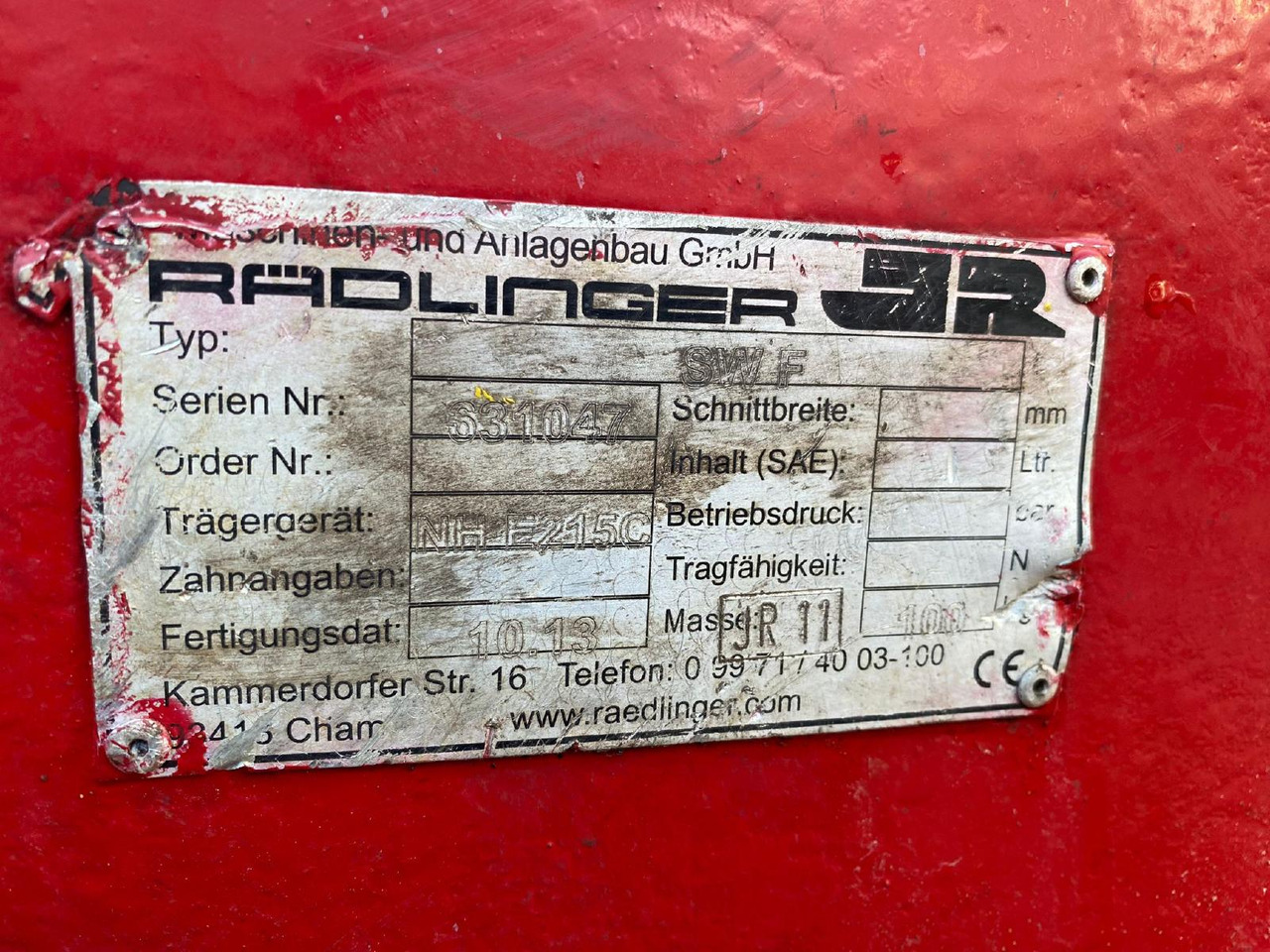 Lehnhoff SW F NEW Holland E 215 - Acoplamiento rápido: foto 3 Lehnhoff SW F NEW Holland E 215 - Acoplamiento rápido: foto 3