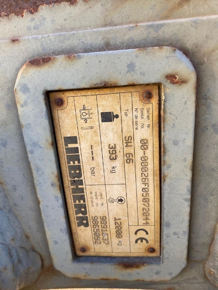 Liebherr SW 66 - Acoplamiento rápido para Maquinaria de construcción: foto 5 Liebherr SW 66 - Acoplamiento rápido para Maquinaria de construcción: foto 5