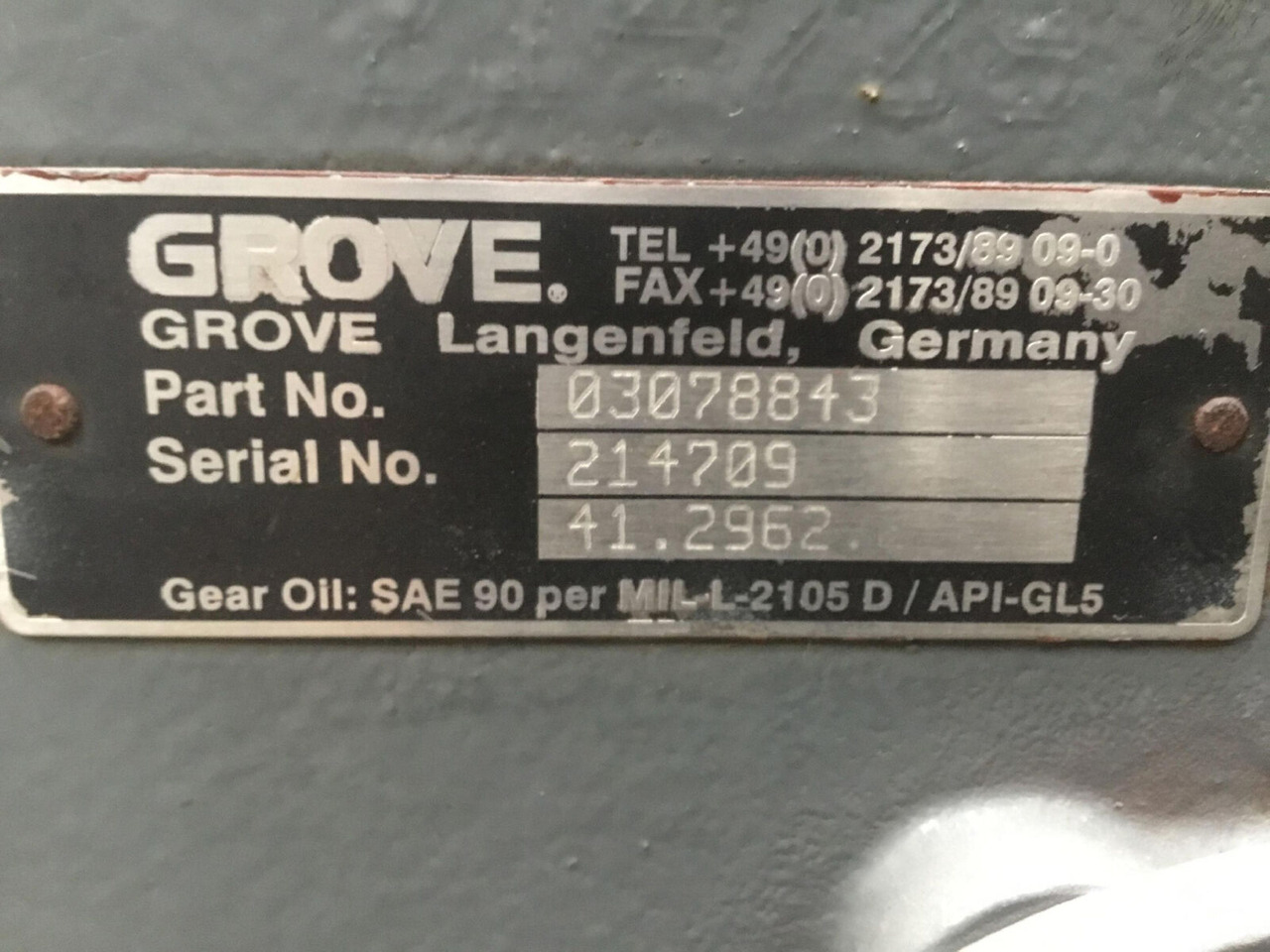 Grove GMK 3055 diff box axle nr 1 - Diferencial para Autogrúa: foto 5 Grove GMK 3055 diff box axle nr 1 - Diferencial para Autogrúa: foto 5