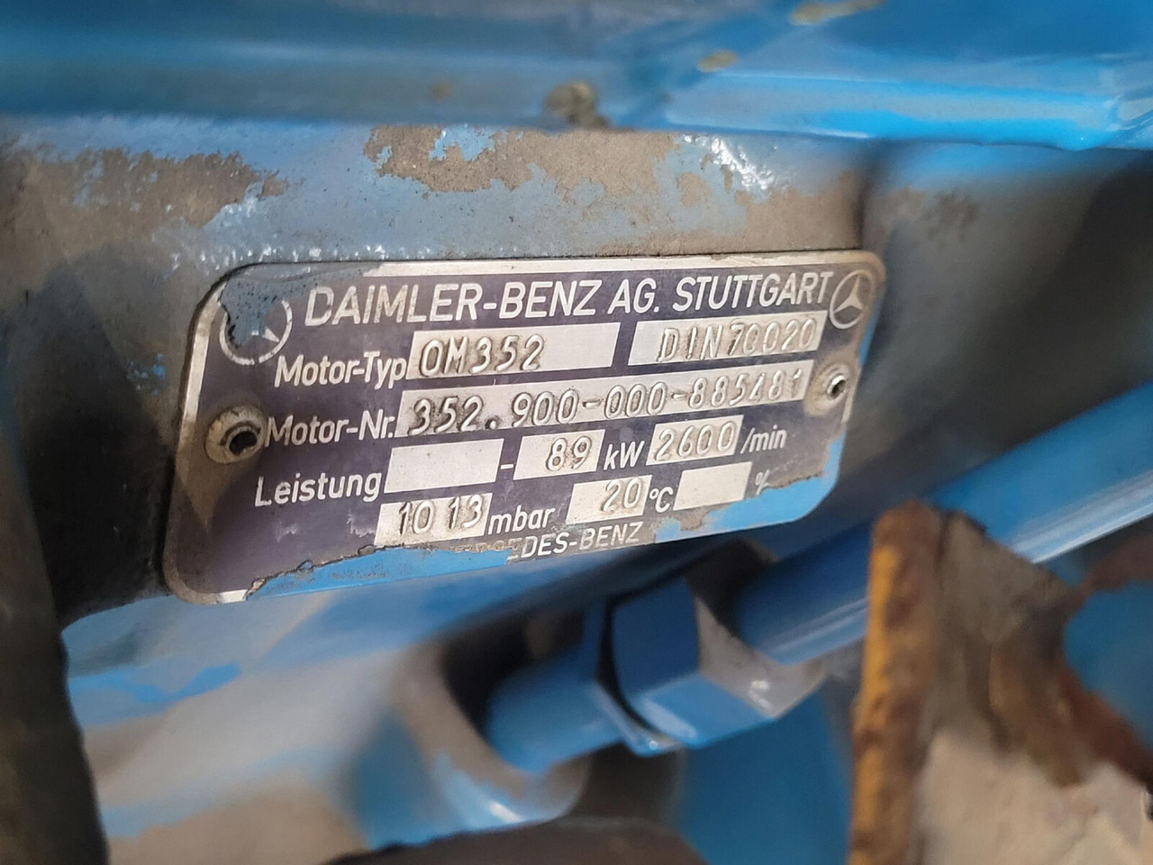 Mercedes-Benz LTM 1070 engine Mercedes OM 352 A - Motor para Autogrúa: foto 4 Mercedes-Benz LTM 1070 engine Mercedes OM 352 A - Motor para Autogrúa: foto 4