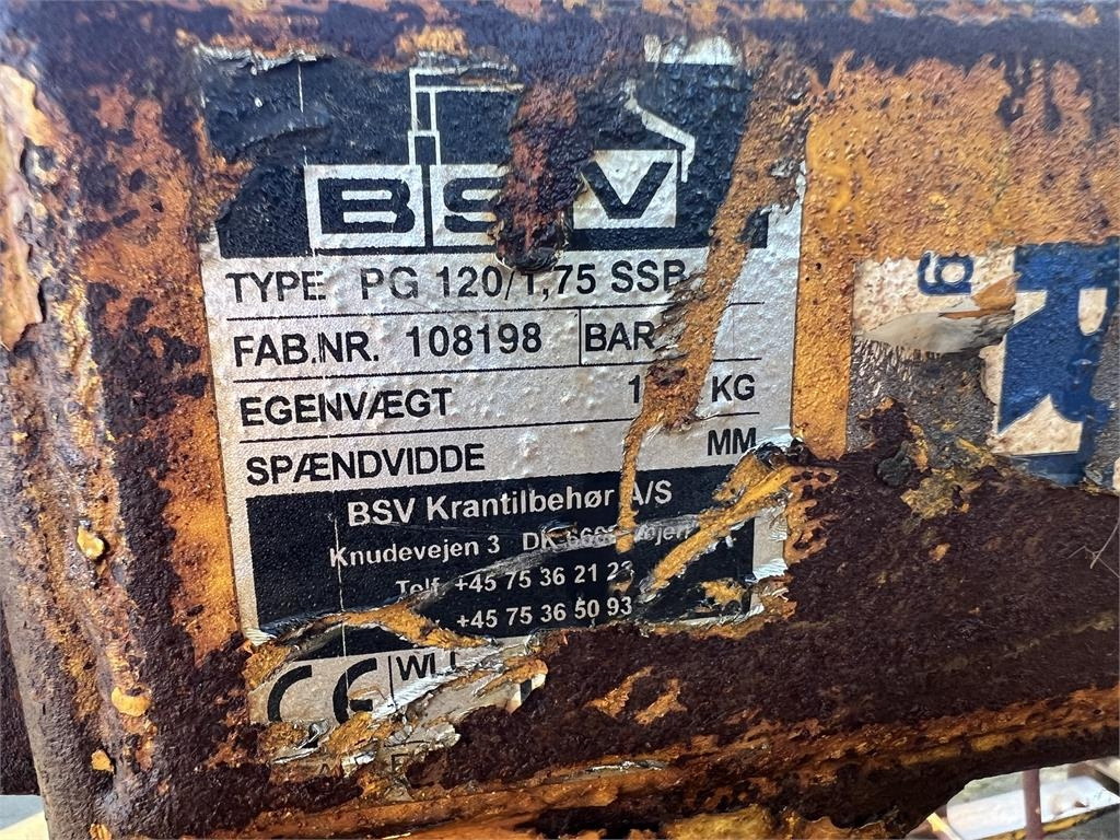 BSV 1750kg Pallegaffel - Model: PG120-1,75 SSB - Horquillas: foto 2 BSV 1750kg Pallegaffel - Model: PG120-1,75 SSB - Horquillas: foto 2