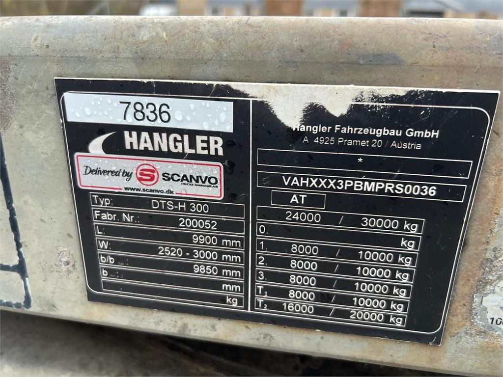 Remolque góndola rebajadas Hangler DTS-H 300P - 30-24 ton totalvægt: foto 8 Remolque góndola rebajadas Hangler DTS-H 300P - 30-24 ton totalvægt: foto 8