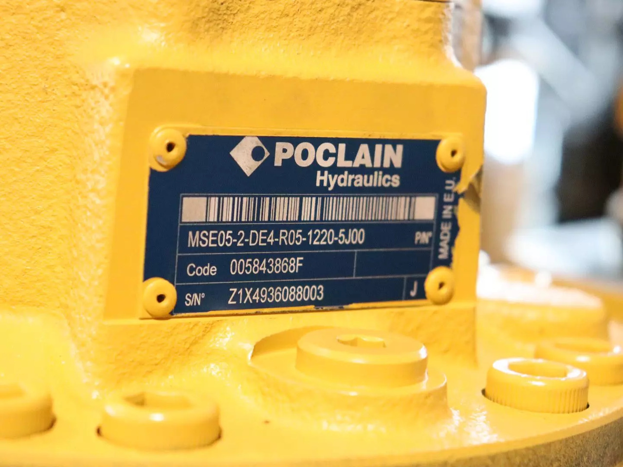 POCLAIN MSE05-2-DE4-R05-1220-5J00 - Motor hidráulico para Maquinaria de construcción: foto 4 POCLAIN MSE05-2-DE4-R05-1220-5J00 - Motor hidráulico para Maquinaria de construcción: foto 4