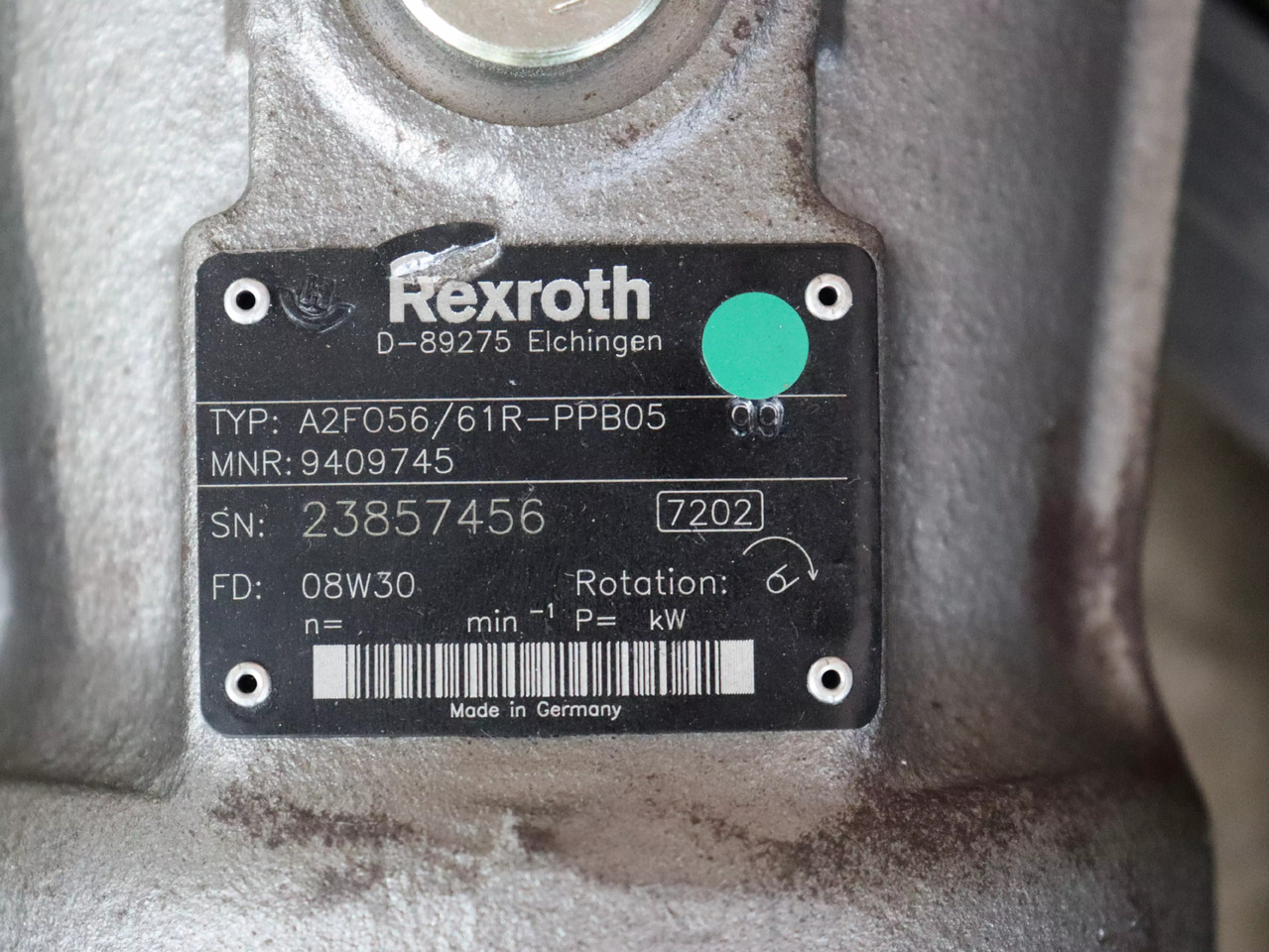 REXROTH A2FO56/61R-PPB05 - Bomba hidráulica para Maquinaria de construcción: foto 3 REXROTH A2FO56/61R-PPB05 - Bomba hidráulica para Maquinaria de construcción: foto 3