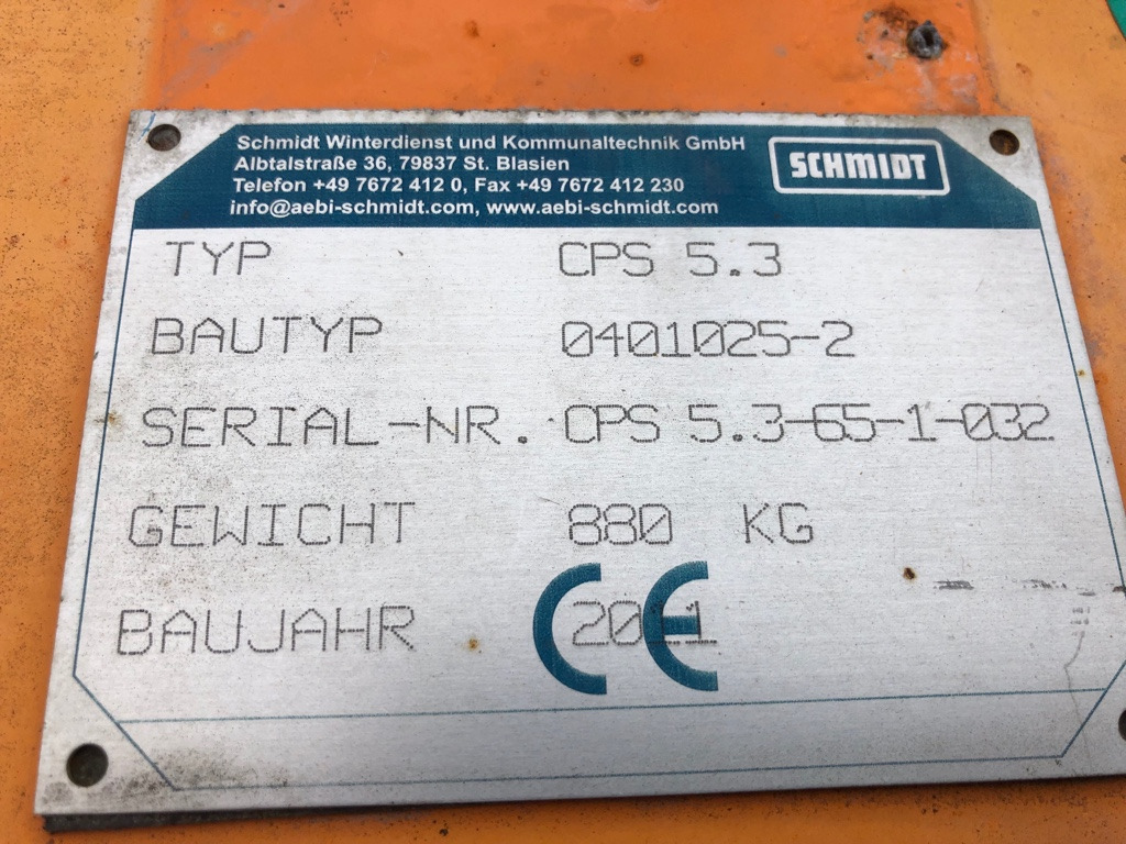 SCHMIDT Side snow plow CPS 5.3 - Cuchilla quitanieves: foto 5 SCHMIDT Side snow plow CPS 5.3 - Cuchilla quitanieves: foto 5