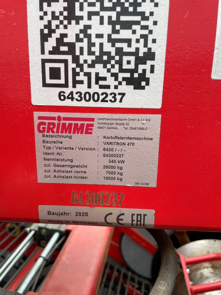 Grimme VARITRON 470 - Cosechadora: foto 2 Grimme VARITRON 470 - Cosechadora: foto 2