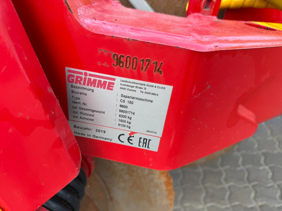 Grimme CS 170 RotaPower - Arrancadora de patatas: foto 2 Grimme CS 170 RotaPower - Arrancadora de patatas: foto 2