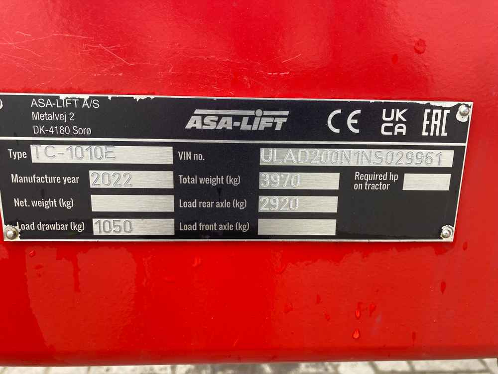 Vendimiadora ASA-Lift ASA Lift TC1010E Single Row Trailed Cabbage Harvester: foto 11