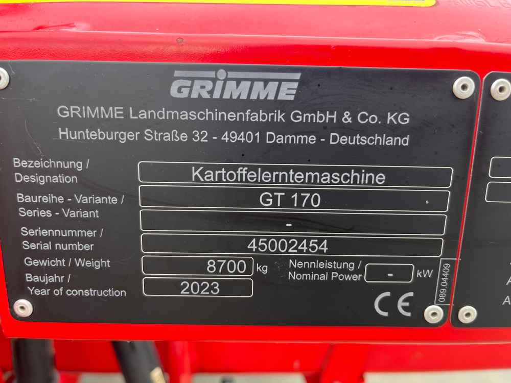 Grimme GT 170 - Cosechadora: foto 2 Grimme GT 170 - Cosechadora: foto 2