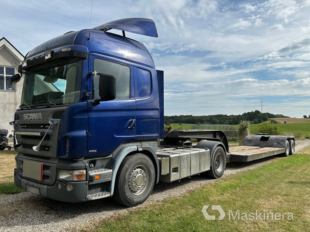 Scania R420 highline A-traktor Scania + 2 släp - Cabeza tractora, Semirremolque plataforma/ Caja abierta: foto 1 Scania R420 highline A-traktor Scania + 2 släp - Cabeza tractora, Semirremolque plataforma/ Caja abierta: foto 1