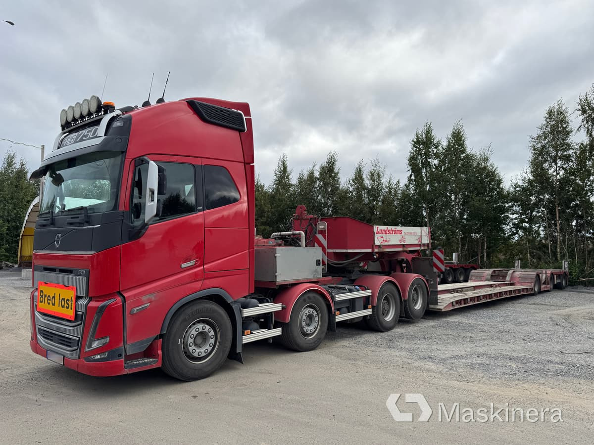 Volvo FH16 750 HP 8*4, Trailerteknik T3-66-KNOUT-S, Vang Athls 11111 Tungdragare Volvo FH16 750 med två maskintrailers - Cabeza tractora, Semirremolque portavehículos: foto 1 Volvo FH16 750 HP 8*4, Trailerteknik T3-66-KNOUT-S, Vang Athls 11111 Tungdragare Volvo FH16 750 med två maskintrailers - Cabeza tractora, Semirremolque portavehículos: foto 1