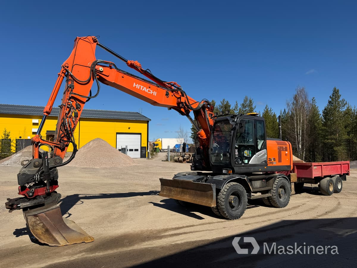 Hitachi ZX170W-5B Hjulgrävare Hitachi ZX170W med vagn - Excavadora de cadenas: foto 1 Hitachi ZX170W-5B Hjulgrävare Hitachi ZX170W med vagn - Excavadora de cadenas: foto 1