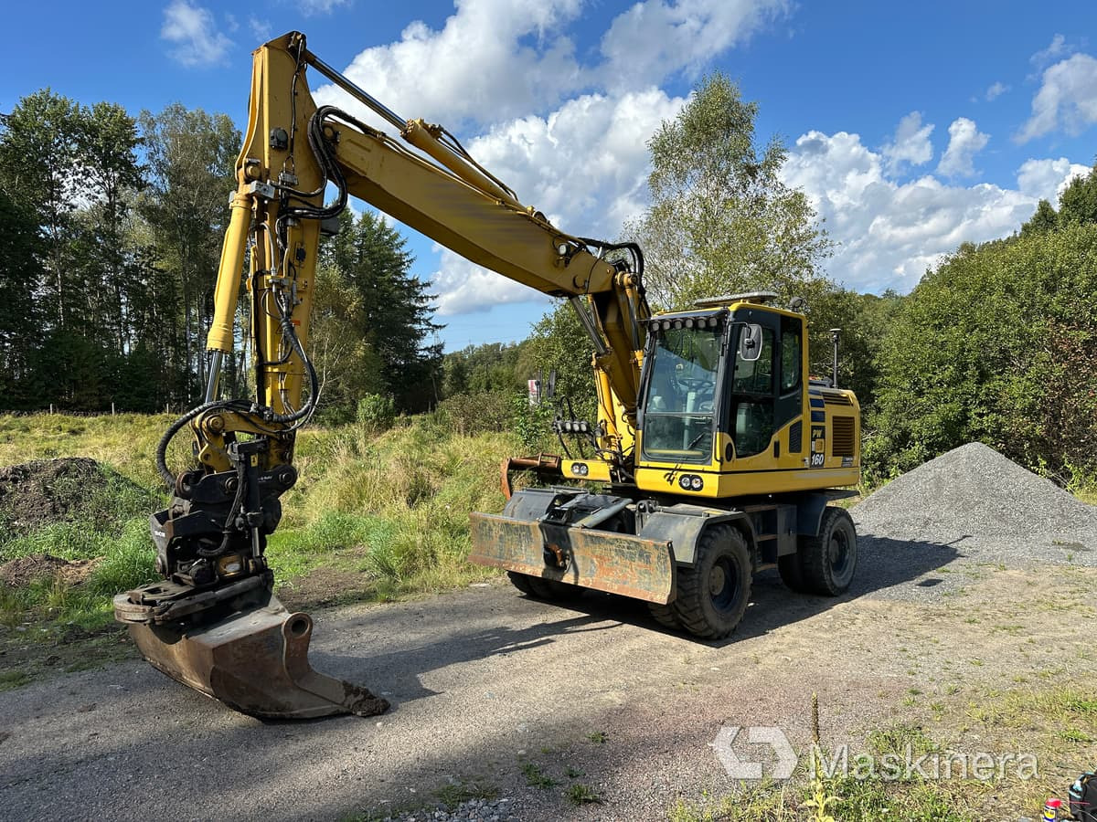 Hjulgrävare Komatsu PW160-10 med 3D maskinstyrning - Excavadora de cadenas: foto 1 Hjulgrävare Komatsu PW160-10 med 3D maskinstyrning - Excavadora de cadenas: foto 1