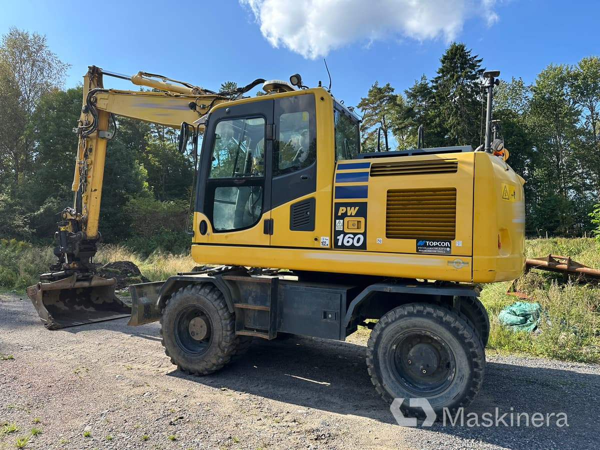 Hjulgrävare Komatsu PW160-10 med 3D maskinstyrning - Excavadora de cadenas: foto 3 Hjulgrävare Komatsu PW160-10 med 3D maskinstyrning - Excavadora de cadenas: foto 3