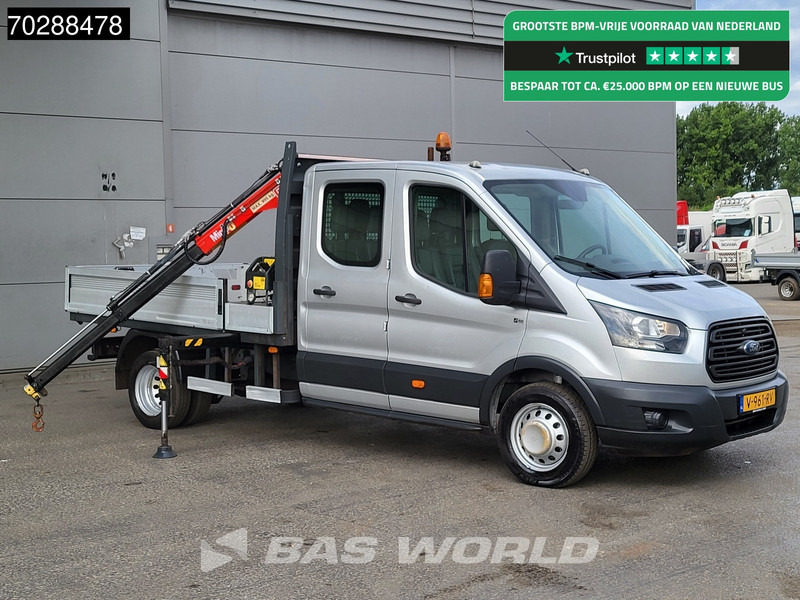 Ford Transit 105pk Kraanwagen Fassi M10A.12 Dubbel Cabine Dubbellucht Trekhaak Euro6 Crane Kran Kranwagen Trekhaak - Furgoneta caja abierta: foto 1 Ford Transit 105pk Kraanwagen Fassi M10A.12 Dubbel Cabine Dubbellucht Trekhaak Euro6 Crane Kran Kranwagen Trekhaak - Furgoneta caja abierta: foto 1