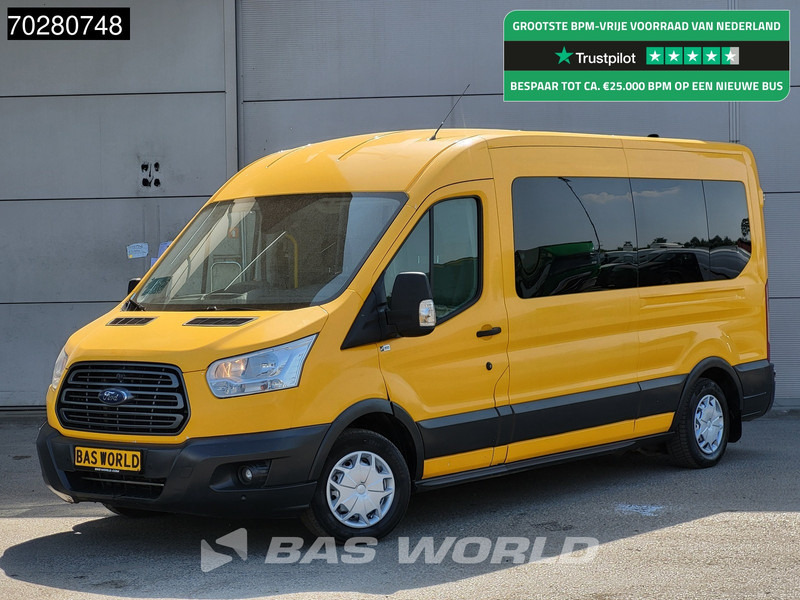 Ford Transit 130pk Personenvervoer Luchtvering Taxi L3H2 Ramp Airco Cruise Parkeersensoren Euro6 Kombi Tourer 9-zitter 9-Sitze 11m3 Airco Cru - Minibús, Furgoneta de pasajeros: foto 1 Ford Transit 130pk Personenvervoer Luchtvering Taxi L3H2 Ramp Airco Cruise Parkeersensoren Euro6 Kombi Tourer 9-zitter 9-Sitze 11m3 Airco Cru - Minibús, Furgoneta de pasajeros: foto 1
