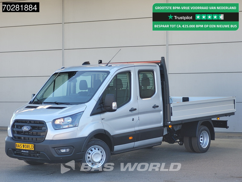 Ford Transit 170pk Automaat Dubbel Cabine 3500kg Trekhaak Open Laadbak Pritsche SYNC4 scherm CarPlay Camera Airco Trekhaak Cruise control - Furgoneta caja abierta: foto 1 Ford Transit 170pk Automaat Dubbel Cabine 3500kg Trekhaak Open Laadbak Pritsche SYNC4 scherm CarPlay Camera Airco Trekhaak Cruise control - Furgoneta caja abierta: foto 1