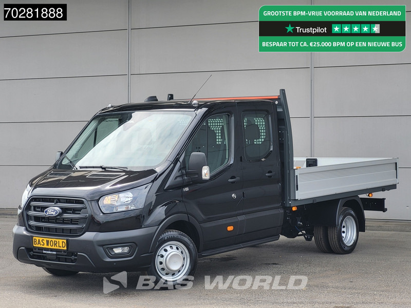 Ford Transit 170pk Automaat Dubbel Cabine 3500kg Trekhaak Open Laadbak Pritsche SYNC4 scherm CarPlay Camera Airco Trekhaak Cruise control - Furgoneta caja abierta: foto 1 Ford Transit 170pk Automaat Dubbel Cabine 3500kg Trekhaak Open Laadbak Pritsche SYNC4 scherm CarPlay Camera Airco Trekhaak Cruise control - Furgoneta caja abierta: foto 1
