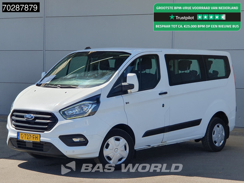 Ford Transit Custom 105pk Personenvervoer Incl.BPM/Ex. BTW 9-Persoons Airco Cruise LED Parkeersensoren Taxi Passenger Transport Kombi Tourer Euro6 L - Minibús, Furgoneta de pasajeros: foto 1 Ford Transit Custom 105pk Personenvervoer Incl.BPM/Ex. BTW 9-Persoons Airco Cruise LED Parkeersensoren Taxi Passenger Transport Kombi Tourer Euro6 L - Minibús, Furgoneta de pasajeros: foto 1